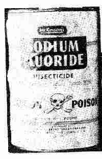 Picture of a can of SODIUM FLUORIDE rat poison