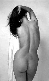Nude picture of Monica taken in 1964 showing the benefit of 2 years on an unrestricted-calorie diet